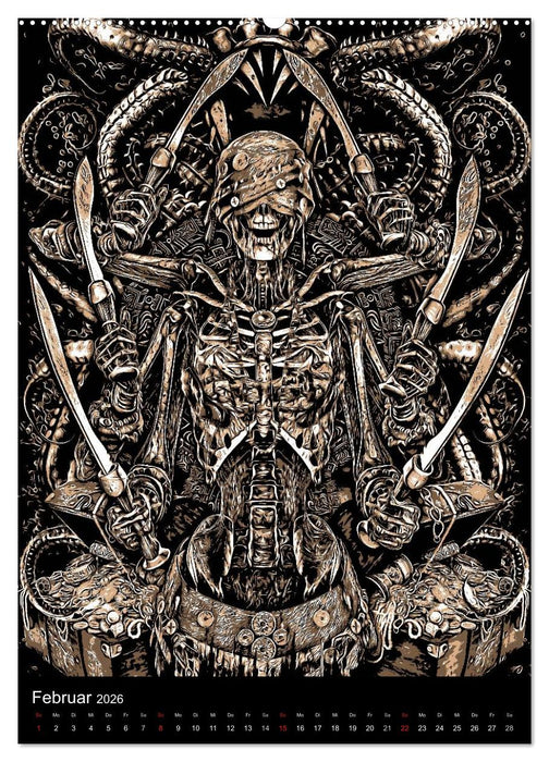 BLOODBOY/ HORROR ILLUSTRATION V1 (CALVENDO Wandkalender 2026)