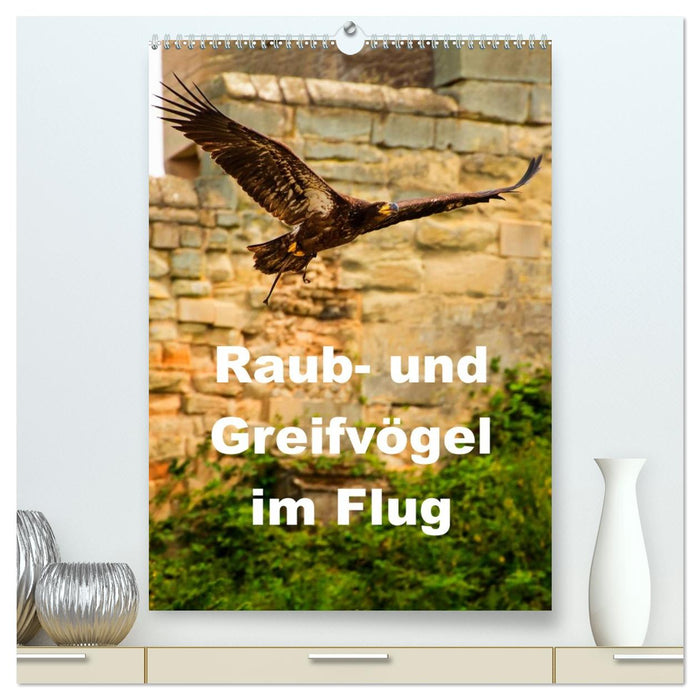 Raub- und Greifvögel im Flug (CALVENDO Premium Wandkalender 2026)