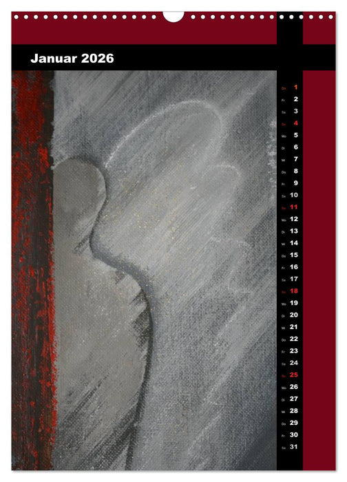 Farbenfrohe Engel (CALVENDO Wandkalender 2026)