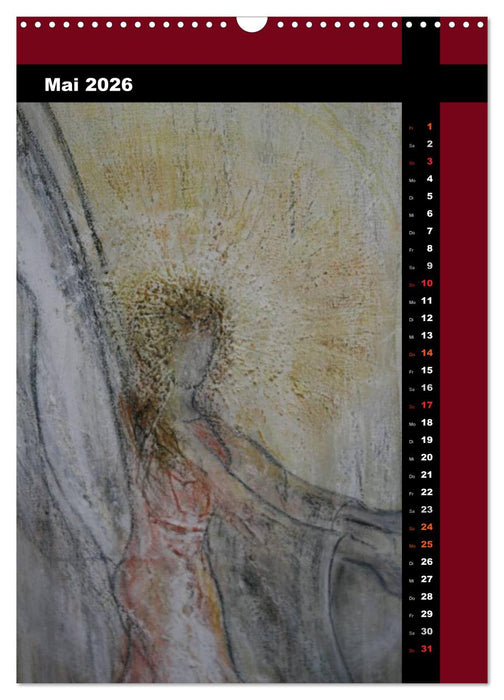 Farbenfrohe Engel (CALVENDO Wandkalender 2026)