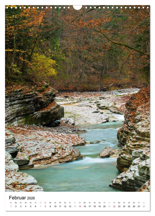 Klammen und Schluchten in Österreich 2026 (CALVENDO Wandkalender 2026)