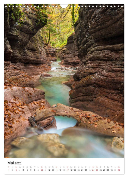 Klammen und Schluchten in Österreich 2026 (CALVENDO Wandkalender 2026)