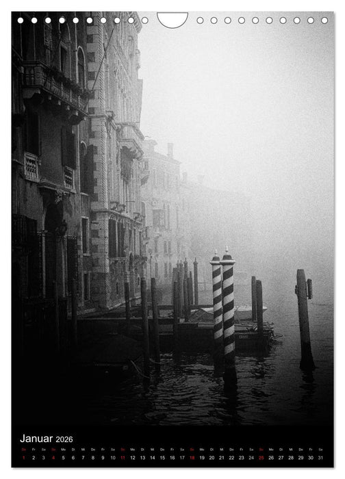 Venice Noir - Das etwas andere Venedig (CALVENDO Wandkalender 2026)