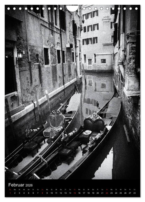 Venice Noir - Das etwas andere Venedig (CALVENDO Wandkalender 2026)