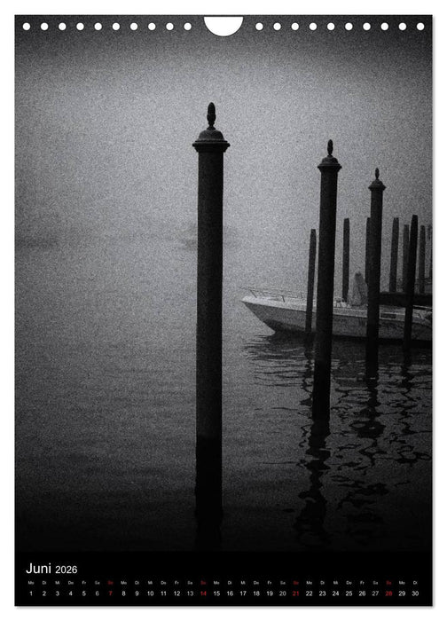 Venice Noir - Das etwas andere Venedig (CALVENDO Wandkalender 2026)