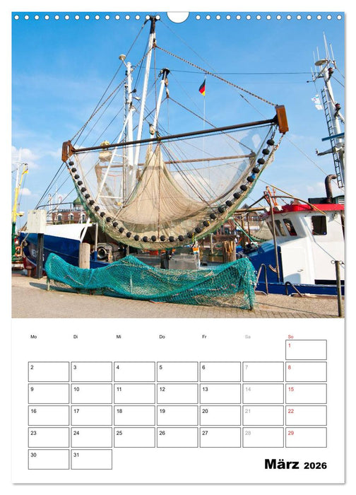Neuharlingersiel Hafenromantik / Planer (CALVENDO Wandkalender 2026)