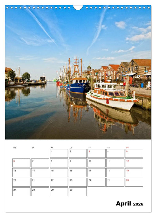 Neuharlingersiel Hafenromantik / Planer (CALVENDO Wandkalender 2026)
