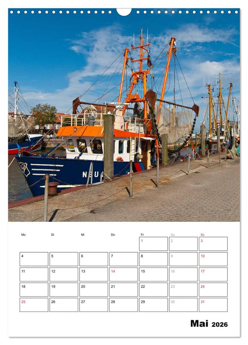 Neuharlingersiel Hafenromantik / Planer (CALVENDO Wandkalender 2026)