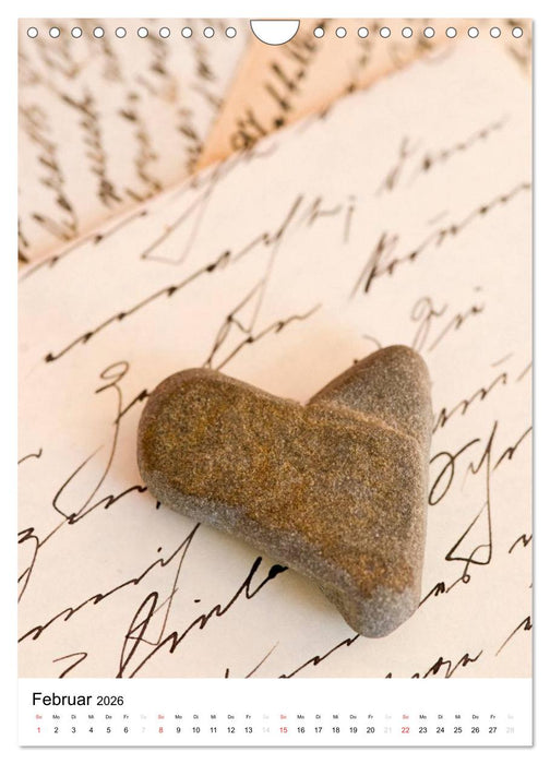 Steinherzen 2026 (CALVENDO Wandkalender 2026)