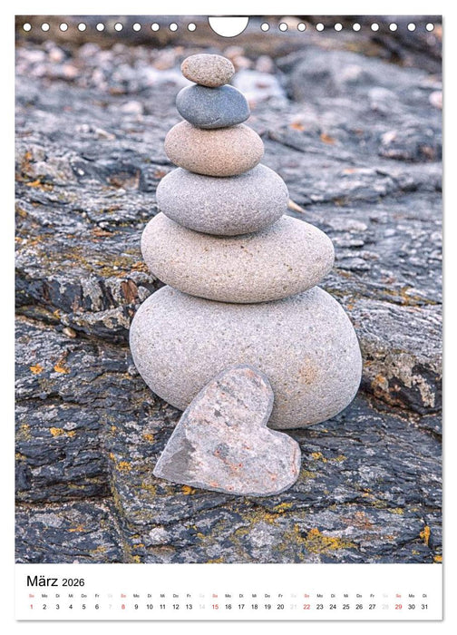 Steinherzen 2026 (CALVENDO Wandkalender 2026)