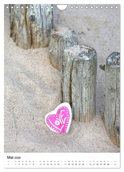 Steinherzen 2026 (CALVENDO Wandkalender 2026)