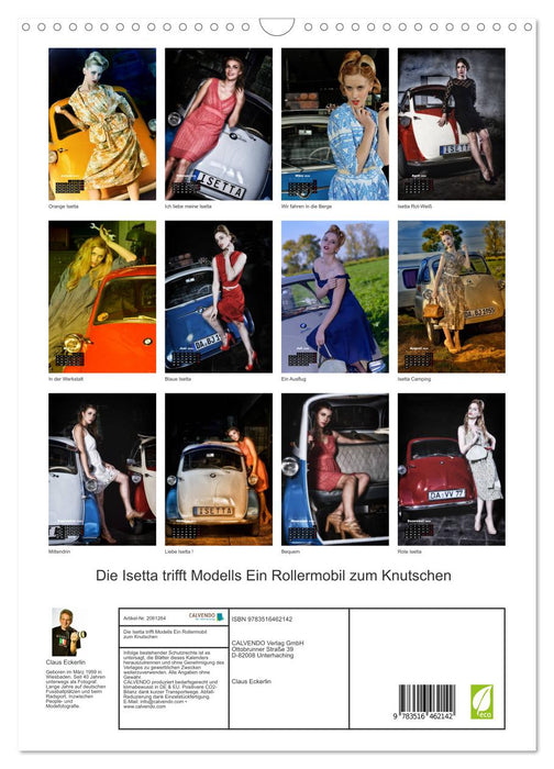 Die Isetta trifft Modells Ein Rollermobil zum Knutschen (CALVENDO Wandkalender 2026)