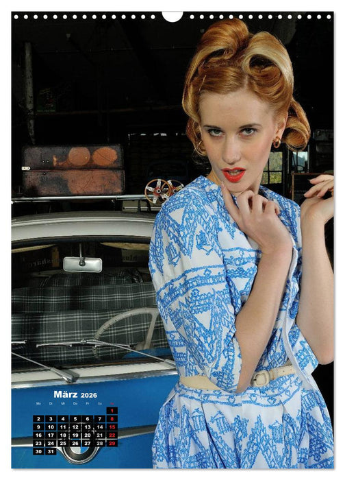 Die Isetta trifft Modells Ein Rollermobil zum Knutschen (CALVENDO Wandkalender 2026)