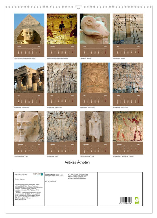 Antikes Ägypten (CALVENDO Wandkalender 2026)