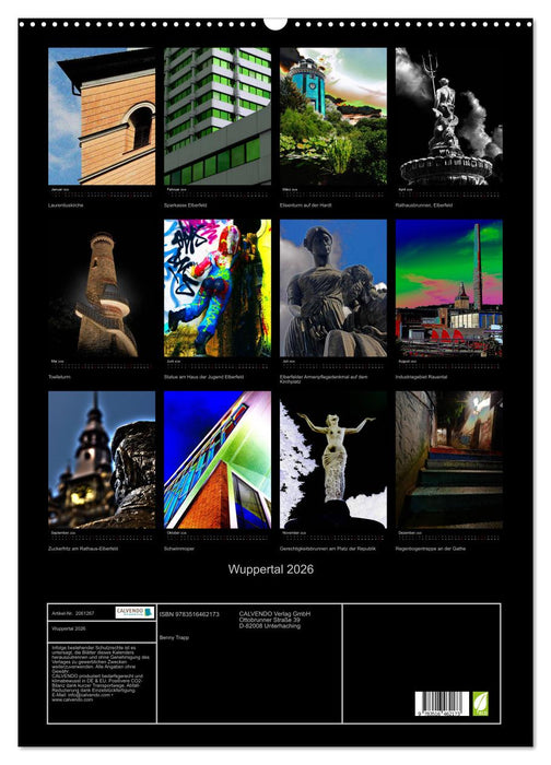Wuppertal 2026 (CALVENDO Wandkalender 2026)