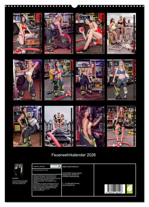 Feuerwehrkalender 2026 (CALVENDO Premium Wandkalender 2026)