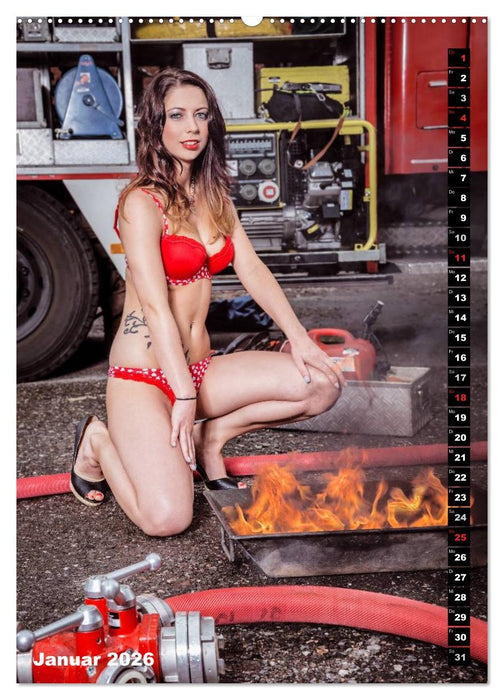 Feuerwehrkalender 2026 (CALVENDO Premium Wandkalender 2026)