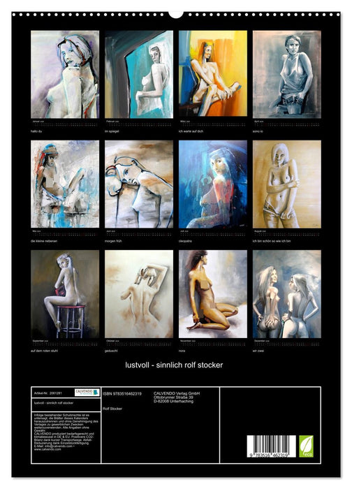 lustvoll - sinnlich rolf stocker (CALVENDO Premium Wandkalender 2026)