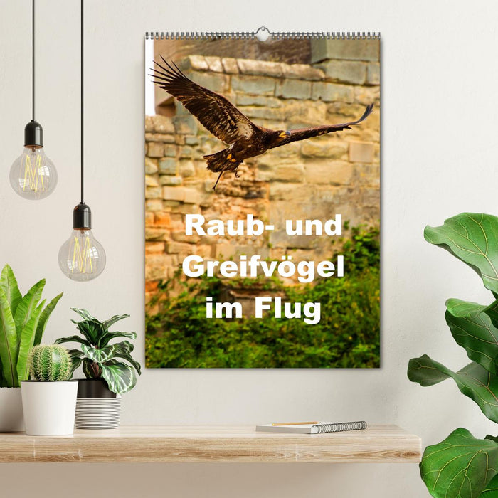 Raub- und Greifvögel im Flug (CALVENDO Wandkalender 2026)