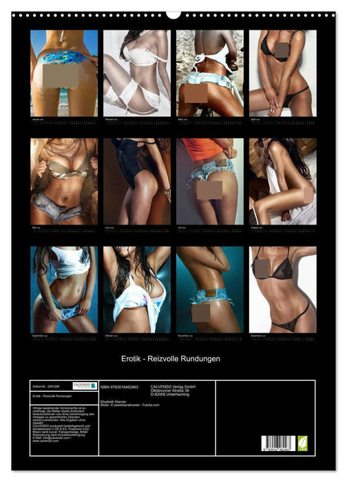 Erotik - Reizvolle Rundungen (CALVENDO Wandkalender 2026)