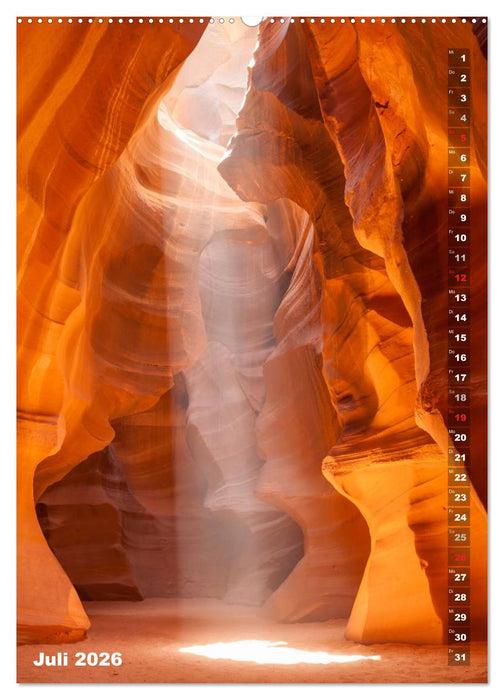Antelope Canyon – Einzigartiges Naturschauspiel (CALVENDO Premium Wandkalender 2026)