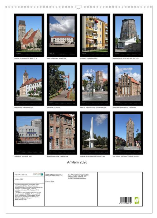 Anklam 2026 (CALVENDO Wandkalender 2026)