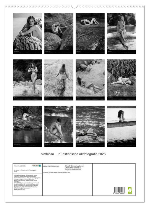 simbiosa ... Künstlerische Aktfotografie 2026 (CALVENDO Wandkalender 2026)