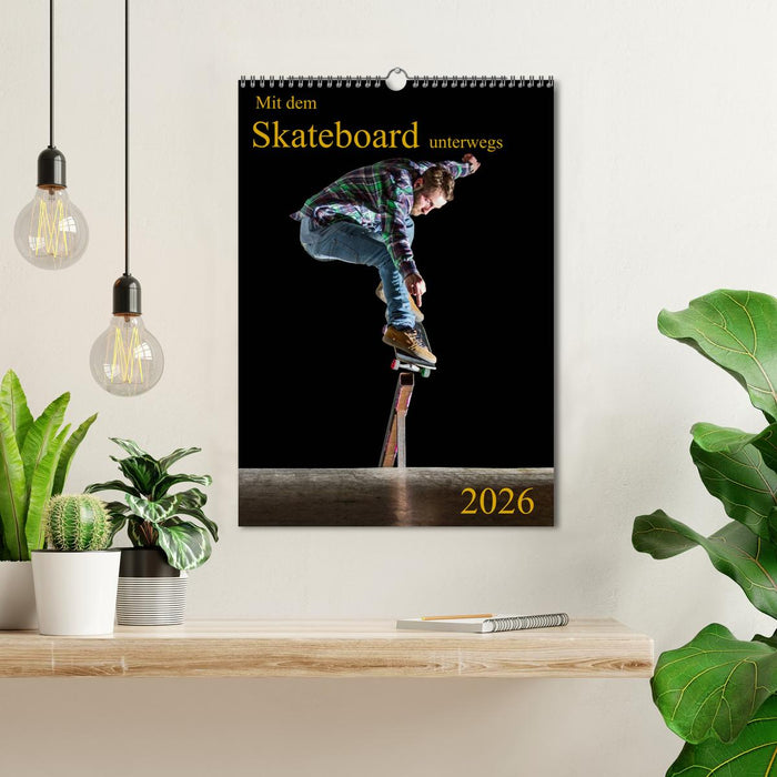 Mit dem Skateboard unterwegs (CALVENDO Wandkalender 2026)