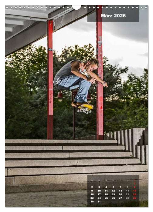 Mit dem Skateboard unterwegs (CALVENDO Wandkalender 2026)