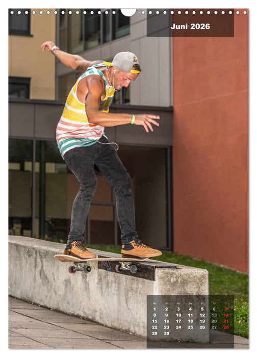 Mit dem Skateboard unterwegs (CALVENDO Wandkalender 2026)