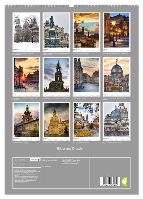 Bilder aus Dresden (CALVENDO Premium Wandkalender 2026)