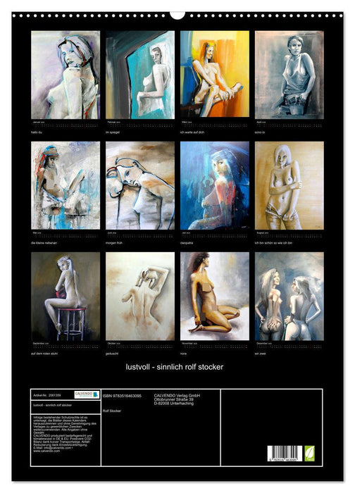 lustvoll - sinnlich rolf stocker (CALVENDO Wandkalender 2026)