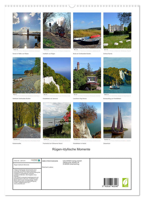 Rügen-Idyllische Momente (CALVENDO Premium Wandkalender 2026)
