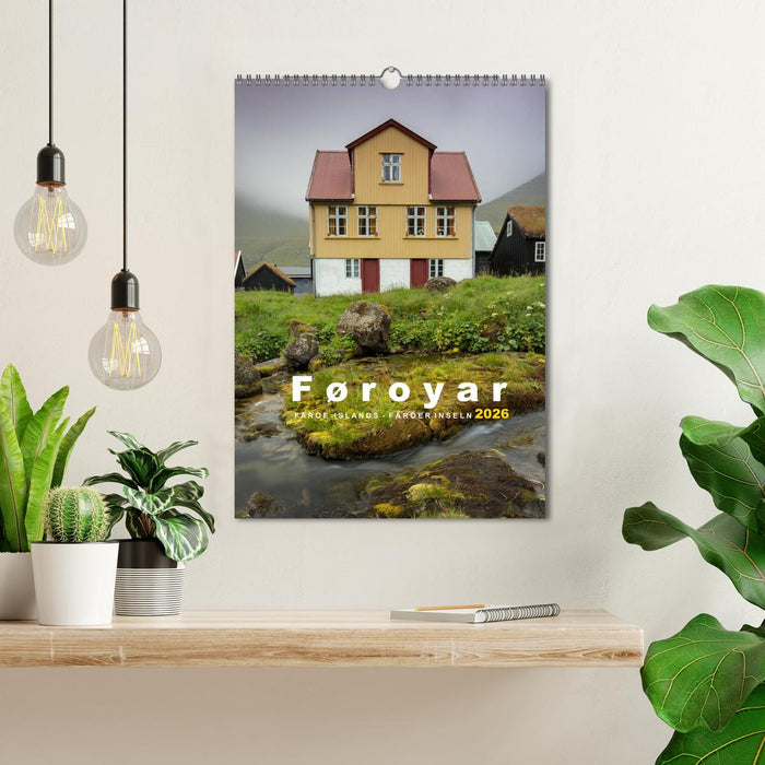 Føroyar - Faroe Islands - Färöer Inseln (CALVENDO Wandkalender 2026)