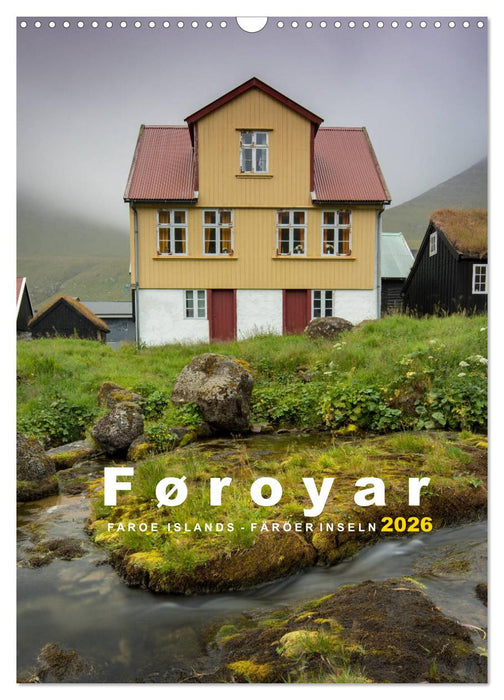 Føroyar - Faroe Islands - Färöer Inseln (CALVENDO Wandkalender 2026)