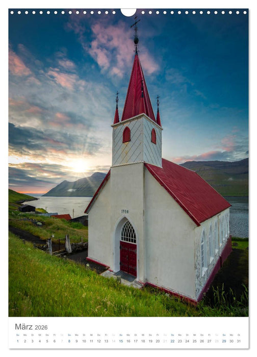 Føroyar - Faroe Islands - Färöer Inseln (CALVENDO Wandkalender 2026)