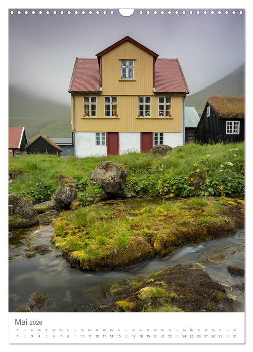 Føroyar - Faroe Islands - Färöer Inseln (CALVENDO Wandkalender 2026)