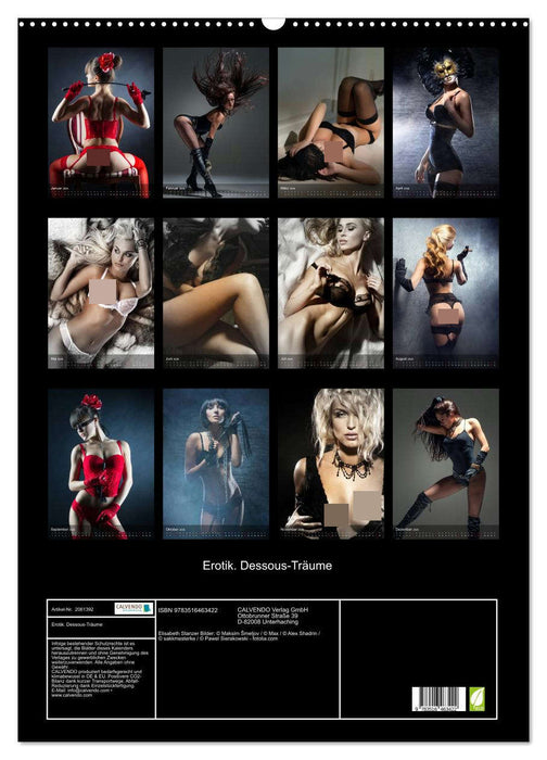 Erotik. Dessous-Träume (CALVENDO Wandkalender 2026)