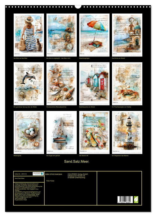 Sand.Salz.Meer. (CALVENDO Wandkalender 2026)