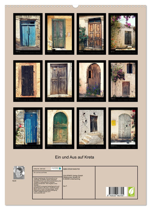Ein und Aus auf Kreta (CALVENDO Premium Wandkalender 2026)
