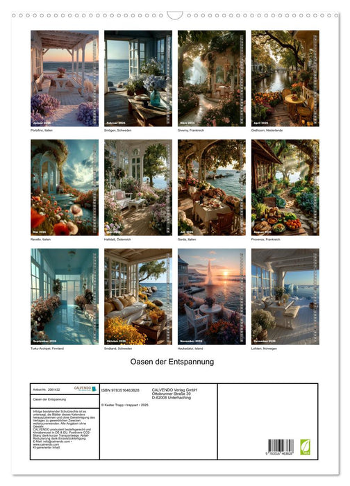 Oasen der Entspannung (CALVENDO Wandkalender 2026)