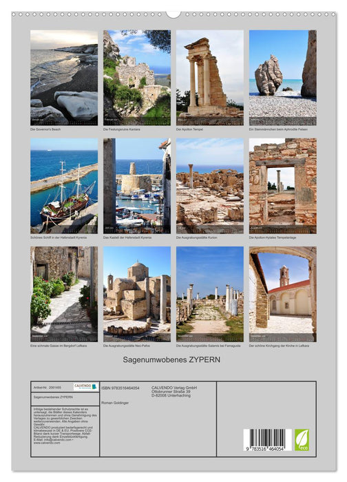 Sagenumwobenes ZYPERN (CALVENDO Premium Wandkalender 2026)