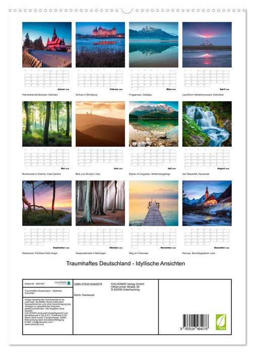 Traumhaftes Deutschland - Idyllische Ansichten (CALVENDO Premium Wandkalender 2026)