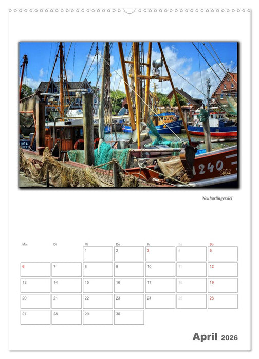 Ostfriesland - die bezaubernden alten Häfen / Planer (CALVENDO Wandkalender 2026)