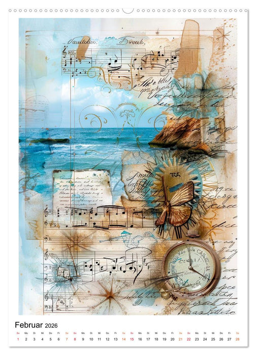 Sand.Salz.Meer. (CALVENDO Premium Wandkalender 2026)