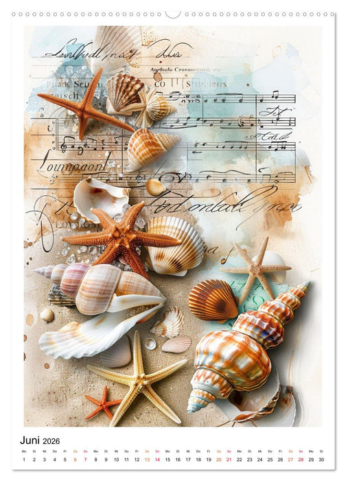 Sand.Salz.Meer. (CALVENDO Premium Wandkalender 2026)