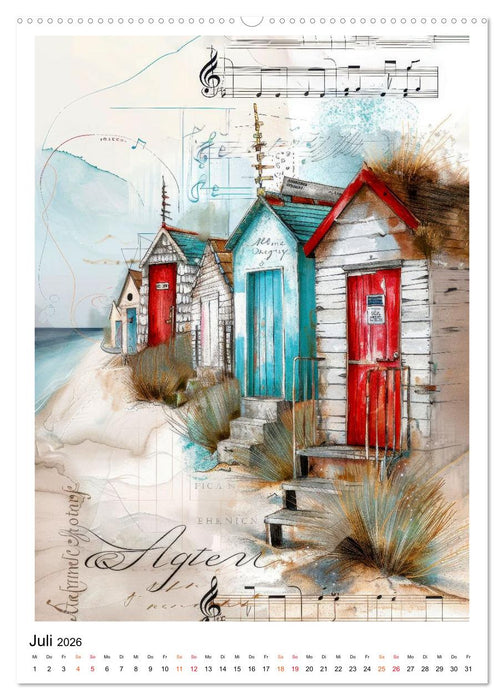 Sand.Salz.Meer. (CALVENDO Premium Wandkalender 2026)