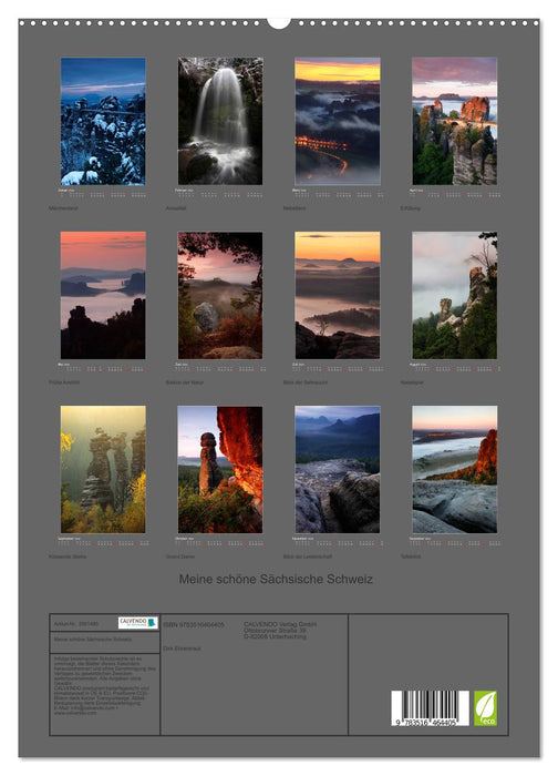 Meine schöne Sächsische Schweiz (CALVENDO Premium Wandkalender 2026)