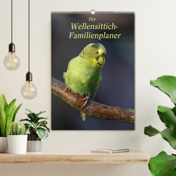 Der Wellensittich-Familienplaner (CALVENDO Wandkalender 2026)