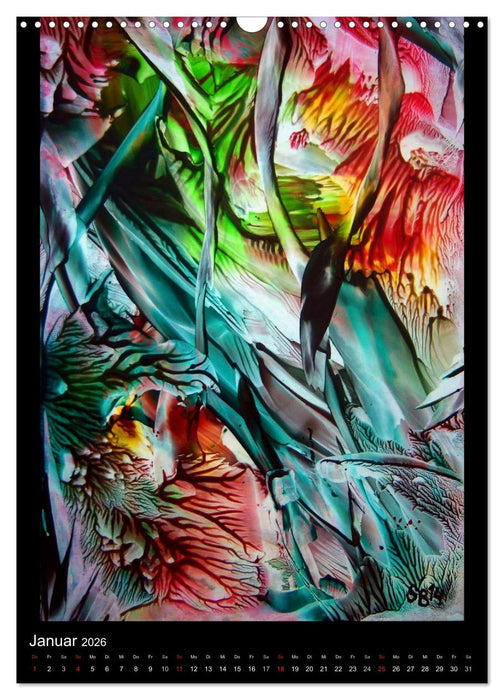 Wachs-Mal-ART encaustic (CALVENDO Wandkalender 2026)